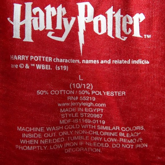 Harry Potter Gryffindor Girl's Large 10/12 T-Shirt - Picture 4 of 4